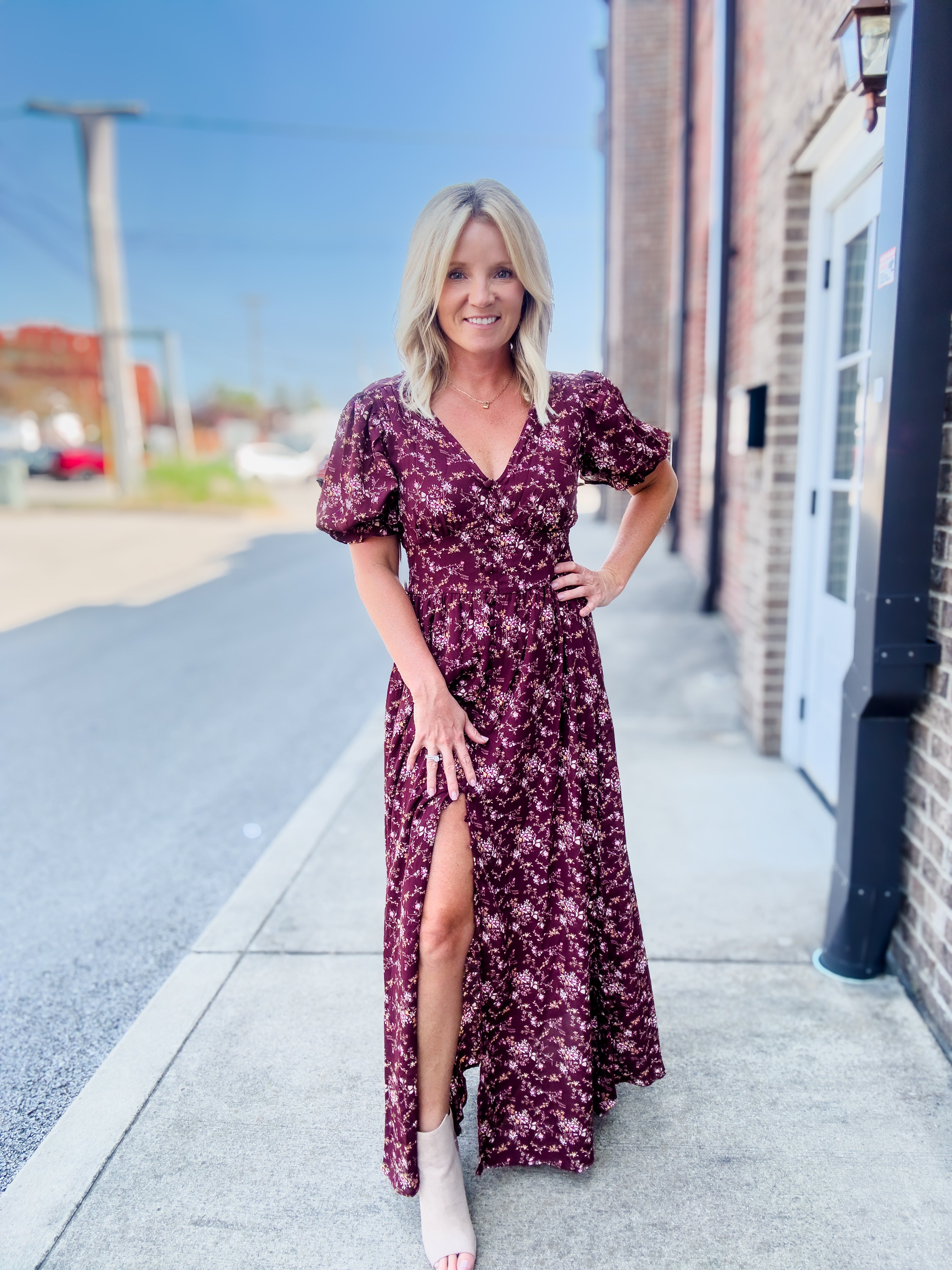 formal dresses elizabethtown ky Elizabeth K GL3573 Prom Dress - Burgundy main image 1